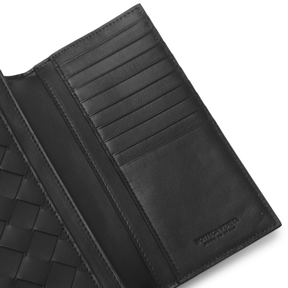 Bottega Veneta Intrecciato Long Wallet Black - Picture 5 of 6